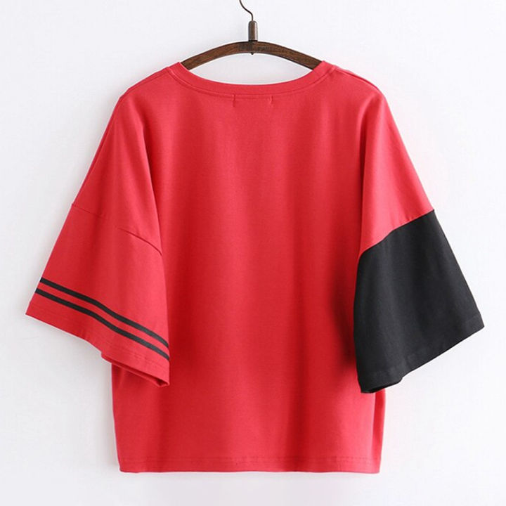 Understated%20-Craftsmanship%20and%20Trendy%20-New%20Fashion%20Ladies%20Short%20Sleeve%20T-Shirt%20High%20Quality-%20Red%20Kitty-%20Progressively%20Better%20-%20Image%202