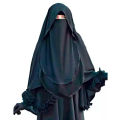 Hoodie niqab butterfly hooded niqab for full body cover hijab for prayer - Hijab Collection - Hijab. 