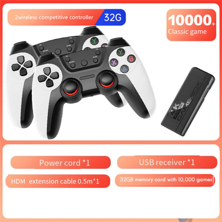 FORIDE%20K9%204K%20Game%20Stick%20TV%20Video%20Game%20Console%2032G%2010000+Games%202.4G%20Wireless%20Controller%20Dual%20Player%20for%20PS1,GB,%20Simulator%20-%20Image%205