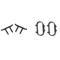 2 Set RC Car Part: 1 Set 15-SJ06 Bumper Link Block Car Parts & 1 Set 15-SJ03 RC Car Shell Bracket.