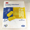 3M 311-1250 E-A-R Push-Ins Corded Noise Reduction Earplugs 33dB NRR Comfortable Ear Plugs Work Travel Foam Earplug.