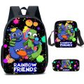 Rainbow Friends Backpack Colorful Boys Girls School Bags Capacity Students Bag Anime Cartoon Waterproof Backpack For Kids Gifts. 