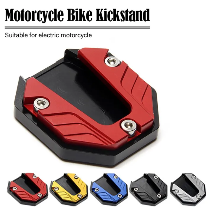 Anti-skid Universal Scooter Motorcycle Bike Kickstand Extender Foot Side Stand Extension Foot Pad Support Plate Enlarged Base