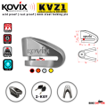 KOVIX KVZ1 Acidproof Drill & Saw Resistant 6mm Motorcycle Disc Lock-Multicolor (2 Key). 