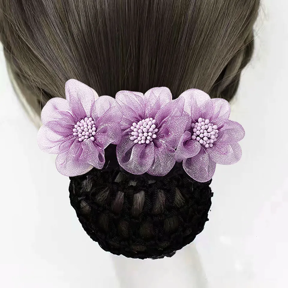 bun lavender wedding hair accessories