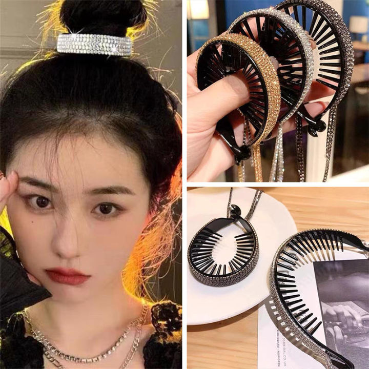 Rhinestone%20Hair%20Clips%20for%20Women%20Shining%20Crystal%20Girls%20Hair%20Claws%20Simple%20Elegant%20Hairstyle%20Tools%20Ponytail%20Holders%20-%20Image%202