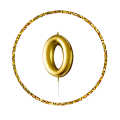 Golden & Silver Number Candle: Perfect for Birthday, Anniversary, and Events - (Pack of 1 Pcs).