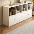 RK Engineered Wood Bookshelf Storage Cabinet Organizer Shelf Multi Storage Space Wooden Rack Display Shelf With Door and Drawers. Size: L48 XH24.