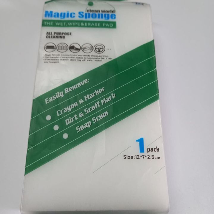 Clean%20World%20Magic%20Sponge%2012x7x2.5cm%20Melamine%20Foam%20Cleaning%20Eraser%20Remove%20For%20Kitchen%20Bathrooms%20Toys%20Office%20Window%20Shoes%20Floor%20Wall%20All%20Cleaner%20Purpose%20-%20Image%207