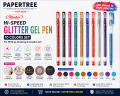 Montex Hi-Speed Glitter Gel Pen Set 10 Colors for Writing, Drawing & Creative Art. 