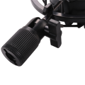 Load Mic Microphone Shock Mount Clip Holder Stand Radio Black. 