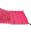 Manipuri Hot Pink Color Handloom Saree. 