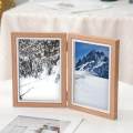 Hinged Photo Frame Stand Vertically Foldable Modern Decorative Picture Frame 4x6 for Hallway Living. 