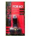 Whistle Fox 40 Classic Plastic Sports Referee Whistle - Black - Reliable Signal For Sports Events. 