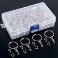 Metal Keychains with Split Ring Link Chain Key Rings Keyfob Key Pendants Holder Rings DIY Key Chains Keyring Wholesale. 