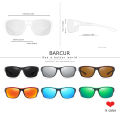 BARCUR Sport TR90 Sunglasses Driving Men Polarized Women Sun Glasses Fashion Glasses UV400.