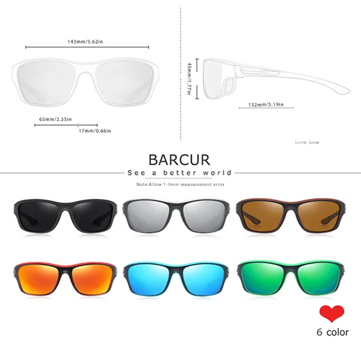 BARCUR%20Sport%20TR90%20Sunglasses%20Driving%20Men%20Polarized%20Women%20Sun%20Glasses%20Fashion%20Glasses%20UV400%20-%20Image%204