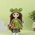 16cm Bjd Dolls 1/12 Mini Bjd Toys 13 Joint Moveable Cute Pouting Doll Fashion Princess DIY Dress Up Toys for Girls Birthday Gift. 
