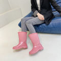Fashion Plastic Women's Shoes Candy Color Women's Rain Boots Non-Slip Rain Boots Mid-High Tube Rain Shoes Kitchen Waterproof Adhesive Shoe Cover Shoes. 