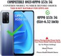 Oppo A55 5G/A56 5G /A55s/A53s 5G Premium Silicone Case Crystal Clear Soft TPU Ultra-Thin Transparent Flexible Protective Mobile Phone Back Cover.