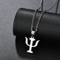 Necklace necklace for women necklaces aesthetic necklace gold pawnable Sifisrri Minimalistic PSI Symbol Necklaces For Women Men Stainless Steel Psychology Pendant Necklace Greek Letter Jewelry Gift.