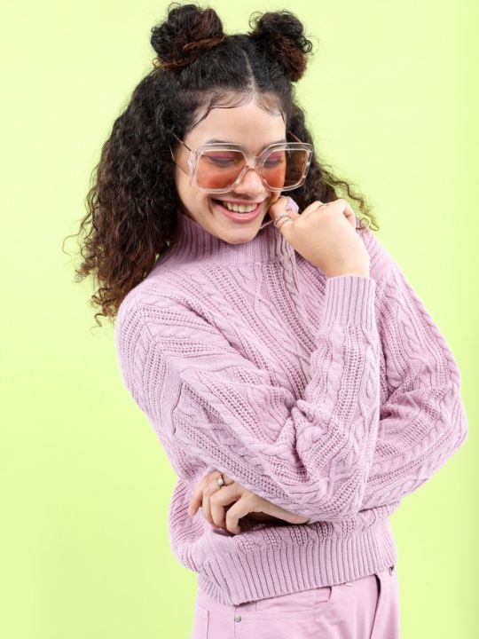 Pantoneclo%20Premium%20Women's%20Cable%20Design%20High%20Neck%20Sweater%20/%20Cardigan%20/%20Pullover%20-%20Image%204