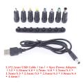 【3C VictoryEagle】Laptop Power Adapter Conversion Head(3.5-6.4mm) 5.5*2.1mm Cable(1m).