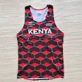 2021 Tokyo KENYA National Team Man Seamless Marathon Fast Running Sport Vest Athlete Track Field Singlet Customizable.