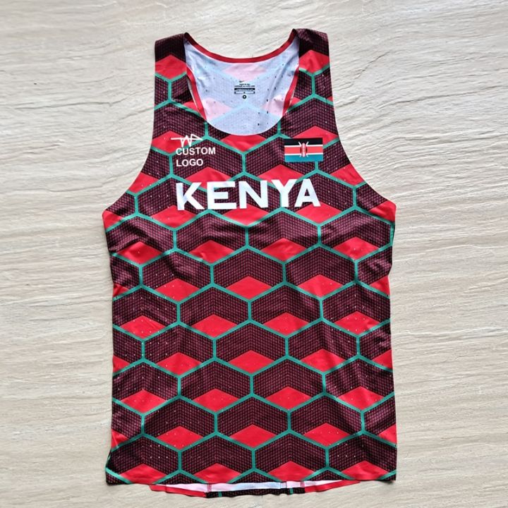 2021%20Tokyo%20KENYA%20National%20Team%20Man%20Seamless%20Marathon%20Fast%20Running%20Sport%20Vest%20Athlete%20Track%20Field%20Singlet%20Customizable%20-%20Image%202