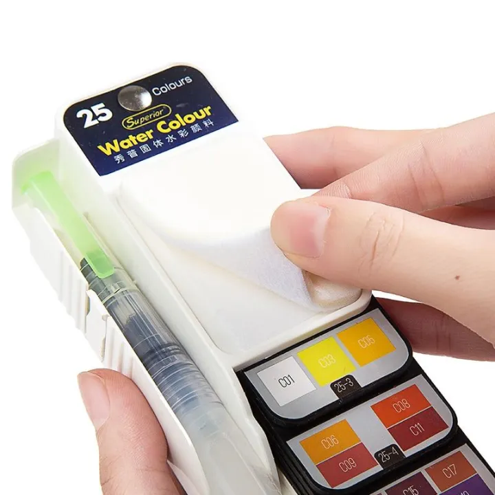 Superior%20Solid%20Water%20Colour%20Cake%20Pigmented%2025%20Color%20Set%20With%20Water%20Brush%20Pen%20Foldable%20Travel%20Watercolor%20Painting%20Set%20-%20Image%207