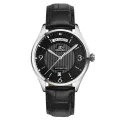 Binkada BINKADA male guest Qatar Mens Watch automatic mechanical watch retro casual black leather waterproof strip's 7052-1. 