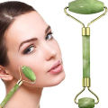 Jade Roller for Face - Skin Care Tools Used With Beauty Products, Jade Face Roller for Face, Small Eye Roller for Puffy Eyes, Face Massager for Women Face Care, Facial Roller Self Care Gifts for Women. 