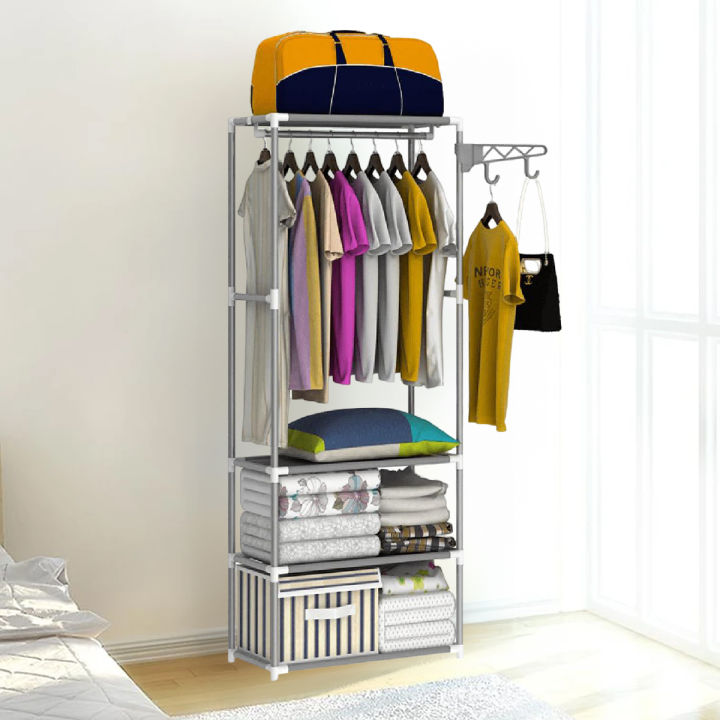 Beautyland Korean Multipurpose 3 Layer Cloth organizer Rack Wardrobe