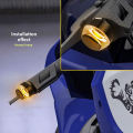 Motorcycle Handle Bar Grip End Light LED (1 Set) Multicolor.