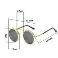 【linfang store】(NEW)Retro Vintage Gothic Round Flip Sunglasses. 