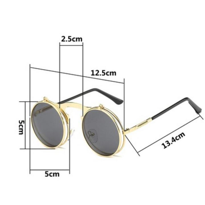 %E3%80%90linfang%20store%E3%80%91(NEW)Retro%20Vintage%20Gothic%20Round%20Flip%20Sunglasses%20-%20Image%204