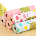 Migeet Non-Adhesive Shelf Paper Beautiful Dot Pattern Drawer Storage Liner for Drawer Table Kitchen Cabinets Pantry (5 Rolls One Set) 12.