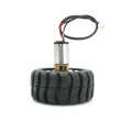 3PI WHEEL 44mm N20 GEAR MOTOR Wheel Robotic Wheels MiniQ 3PI 44mm D-Axis Shaft N20 Wheel Rubber Tire 44x18mm N20 Electric Mini Micro N20 Gear Motor.