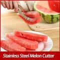 NEW Watermelon Cutter Multi Melon Slicer Cutting Machine Stainless Steel Windmill Fruit Household Artifact Kitchen Tool-Silver.