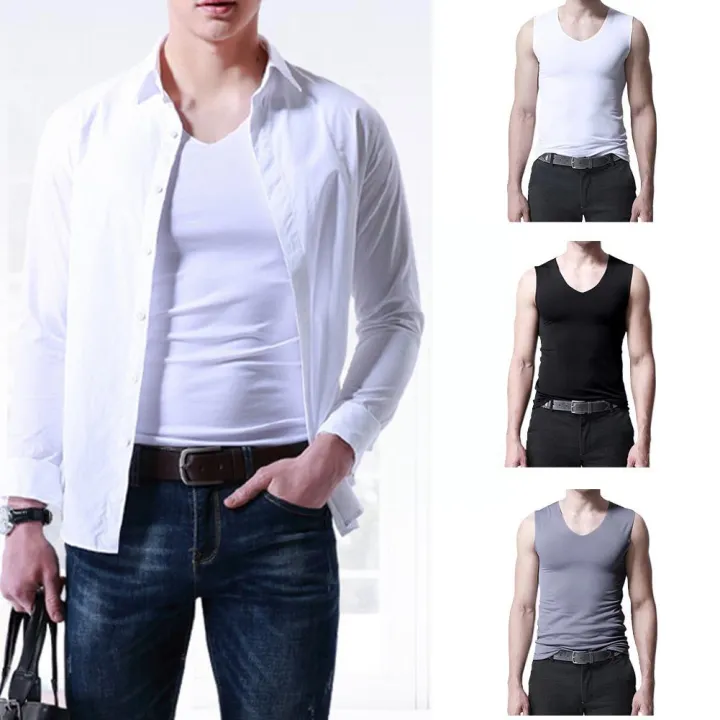 %E3%80%90Alien%20Alien%E3%80%91%20Men's%20Ice%20Silk%20Vest%20Sleeveless%20T%20Shirts%20Tank%20Top%20Undershirts%20Thin%20Seamless%20Wear%20Outer%20Casual%20Sport%20Undershirts%20Breathable%20T%20E8V1%20-%20Image%206
