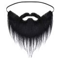 1PC Funny Festival Christmas Supplies Prom Props Unisex Fancy Fake Beard Halloween Costume Party Facial Hair Moustache Wig. 