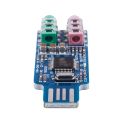 3X Free Driver USB Sound Card CM108 USB Sound Card Chip Blue. 