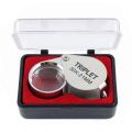 Portable 30x Power 21mm Jewelers Magnifier Gold Eye Loupe Jewelry Store Magnifying Glass With Exquisite Box.