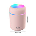 300ml Portable H2O Air Humidifier with Colorful Light Mini USB Purifier Aroma Oil Diffuser for Car Home Bedroom. 