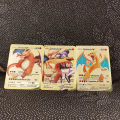 5000 HP Metal Pokemon Cards Spanish Mewtwo Charizard Pikachu Gengar Shiny Iron Pokémon GX Vmax EX Game Children Toys Gift.