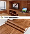 20 sqf Self Adhesive Wood Grain Furniture Stickers PVC Wallpaper cabinets Gloss Film Vinyl Counter Top Decal ( 10x2 feet).