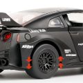 1:32 Skyline Ares Nissan GTR CSR2 Alloy Sports Car Model Diecast Metal Racing Car Model Simulation Sound and Light Kids Toy Gift.