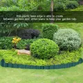 9m Garden Plastic Green Lawn Edge Edging Border Fence Grass PP Wall Roll Path. 