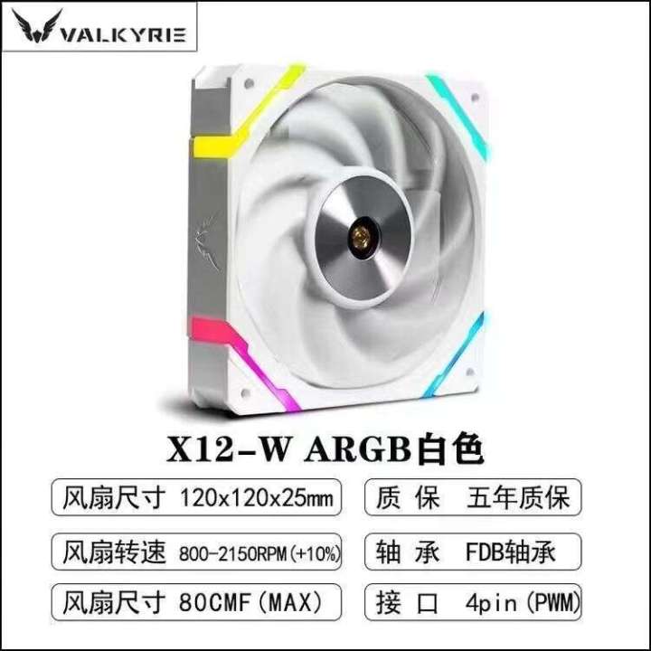 Valkyrie X12 ARGB Light FDB Bearing Desktop Computer Temperature ...