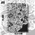 Notebook Design Doodle Art Writing Pad K284 K288. 